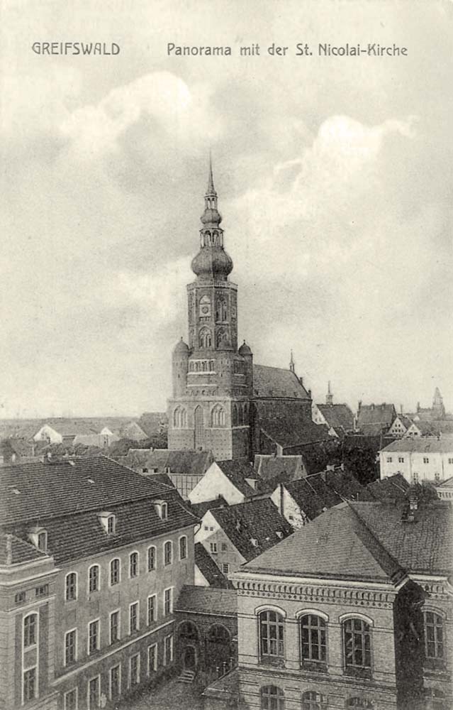 Greifswald. Nikolaikirche von Südwesten