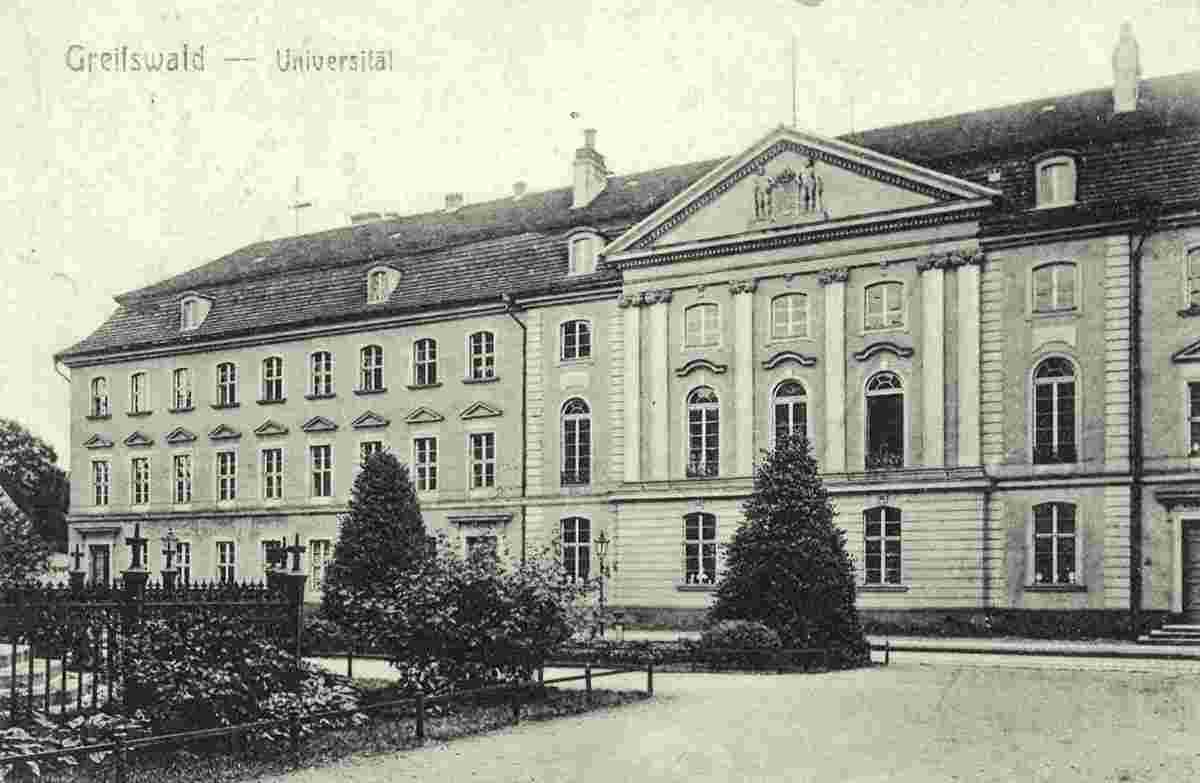 Greifswald. Universität, Hauptgebäude, 1920