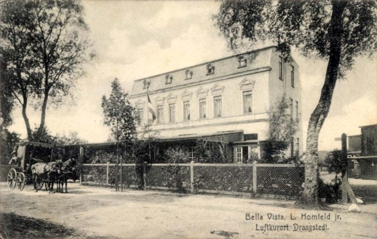 Geestland (Langen - Bad Bederkesa). Drangstedt - Bella Vista, Pferdekutsche, 1912