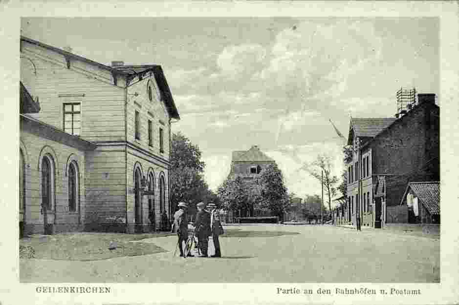 Geilenkirchen. Bahnhöfen und Postamt