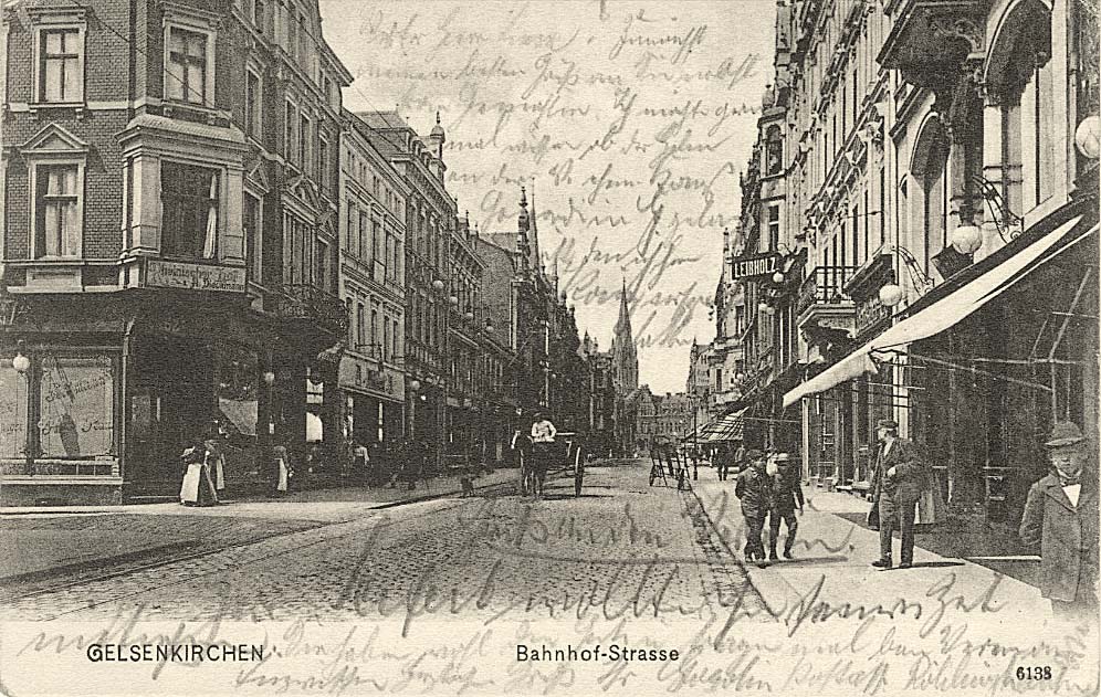 Gelsenkirchen. Bahnhofstraße, 1916