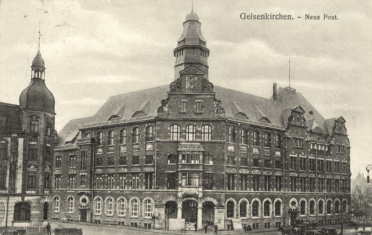 Gelsenkirchen. Neue Postamt, 1910