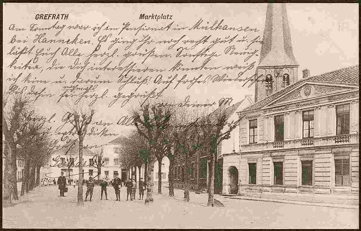 Grefrath. Marktplatz, 1909