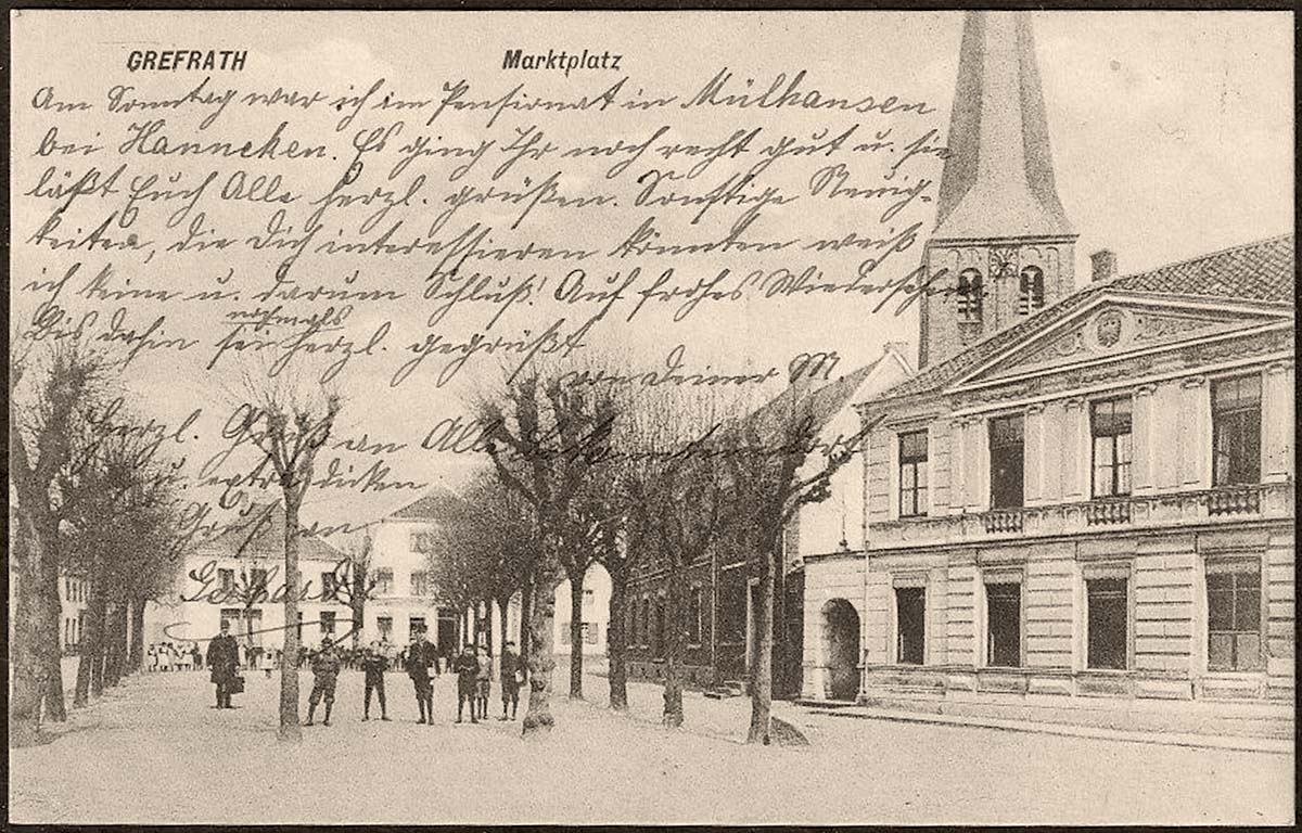 Grefrath. Marktplatz, 1909
