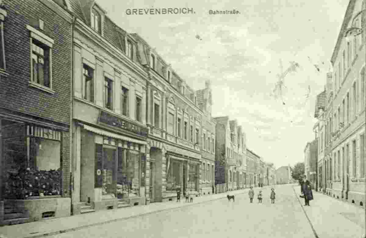 Grevenbroich. Bahnstraße, 1918