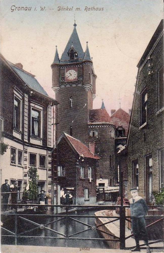 Gronau (Westf). Dinkel mit Rathaus