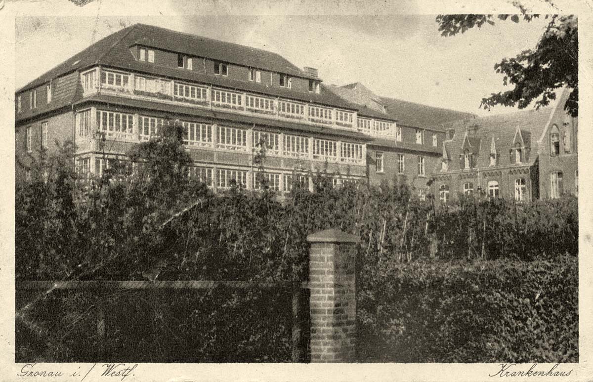 Gronau (Westf). Krankenhaus, 1920