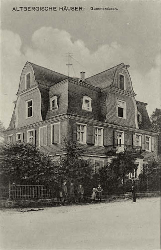Gummersbach. Altbergische Häuser, 1920