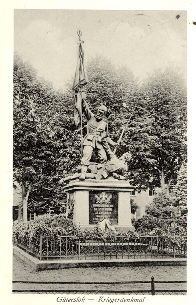 Gütersloh. Kriegerdenkmal, 1918
