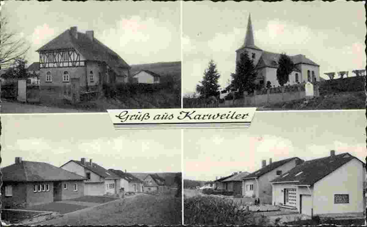 Grafschaft. Karweiler - Kirche, Landhäuser, 1980