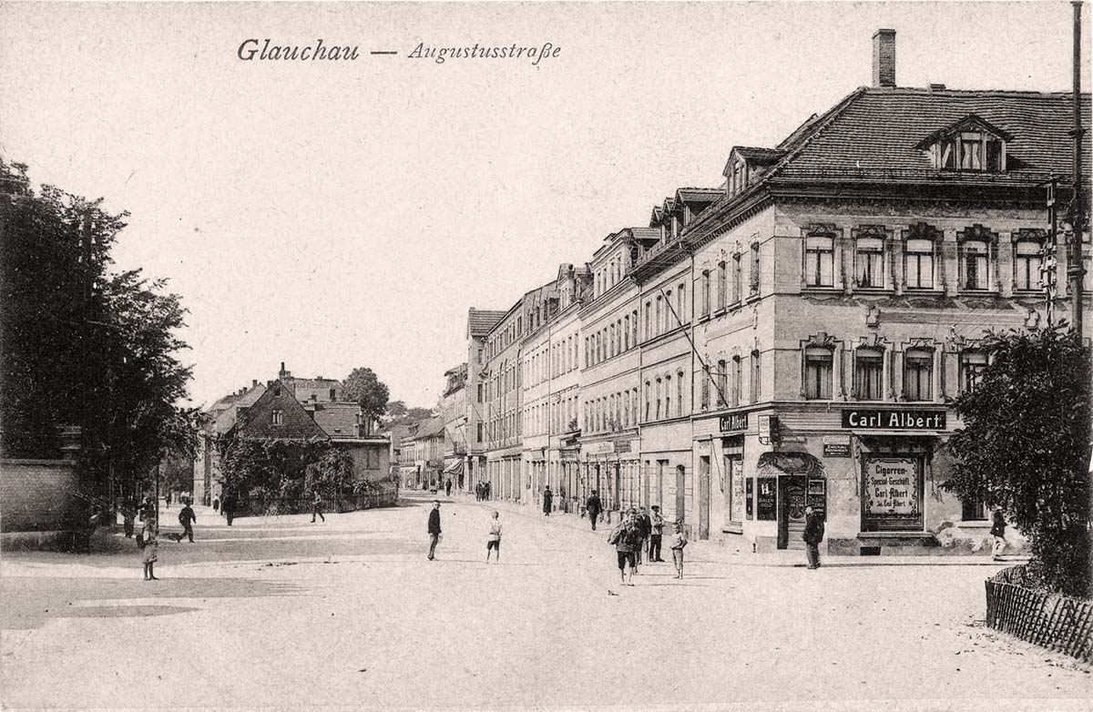 Glauchau. Augustusstraße, 1921