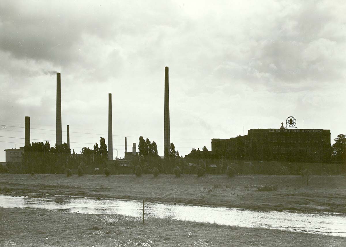Glauchau. Textilfabrik, 1953