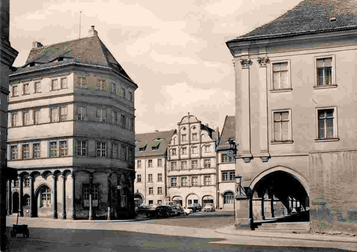 Görlitz. Untermarkt mit Alter Waage und Hirschlauben