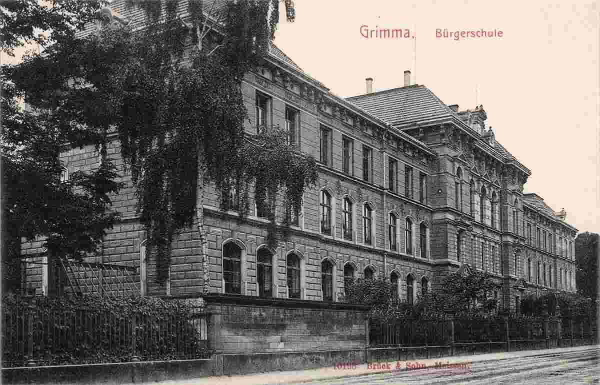 Grimma. Bürgerschule, 1908