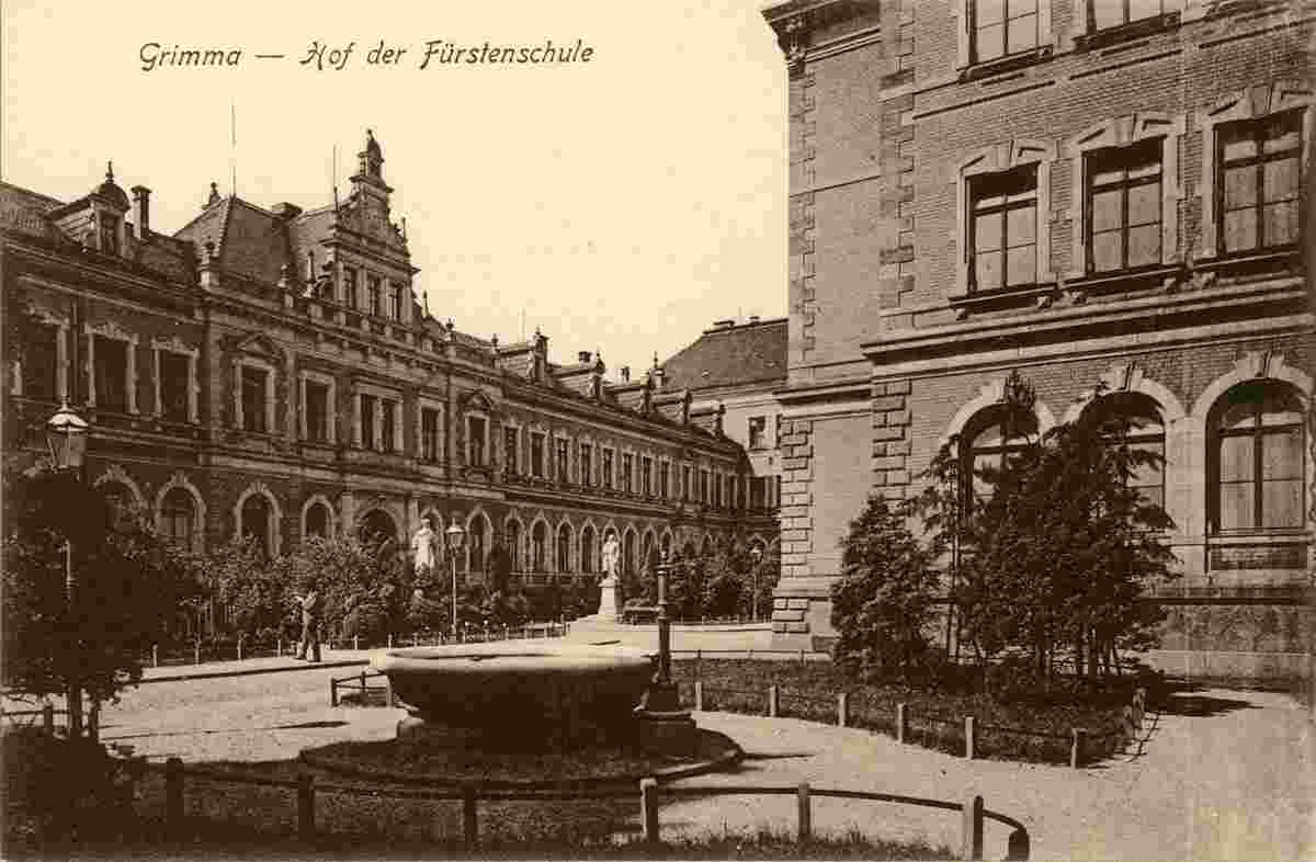 Grimma. Fürstenschule, Innenhof, 1903