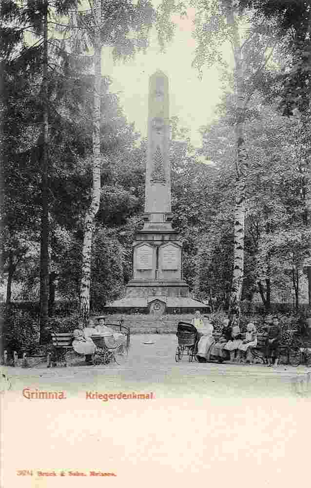 Grimma. Kriegerdenkmal, 1903