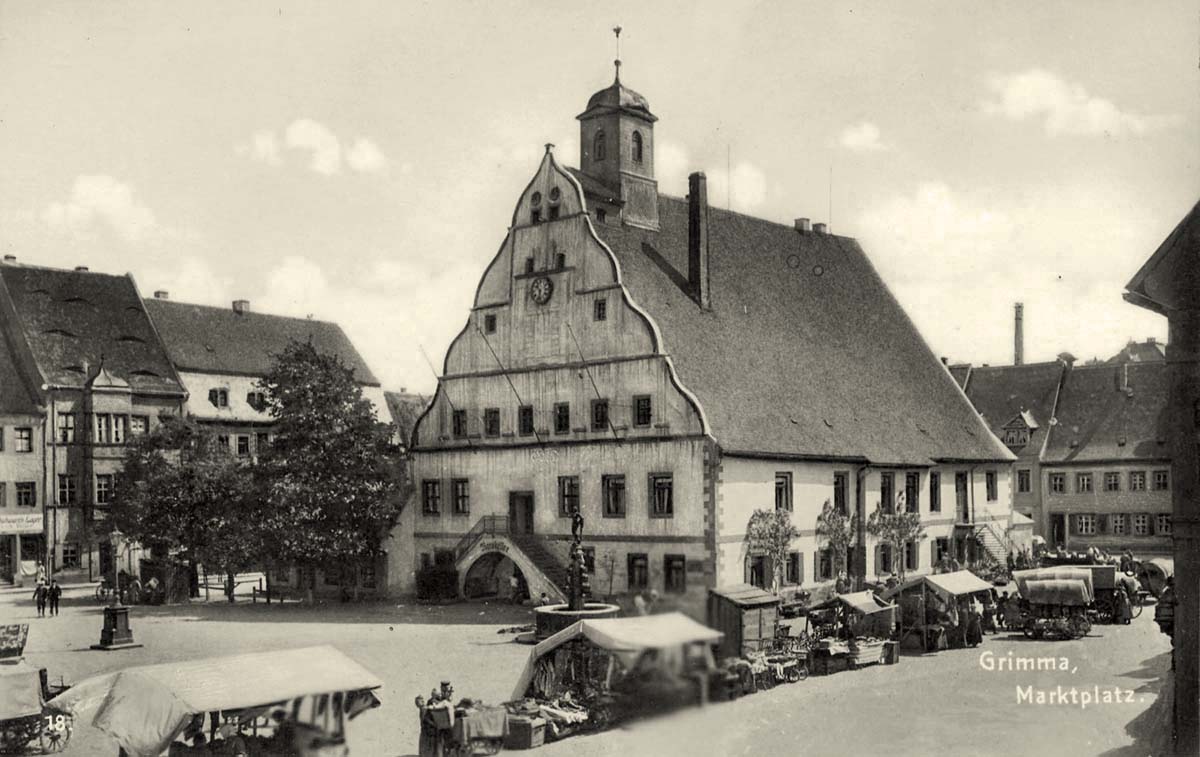 Grimma. Marktplatz