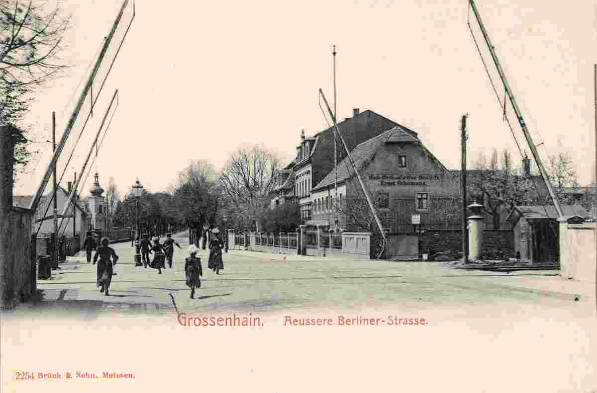 Großenhain. Äußere Berliner Straße, 1902