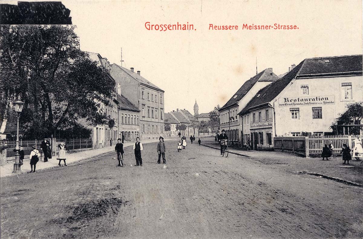 Großenhain. Äußere Meißner Straße, 1901