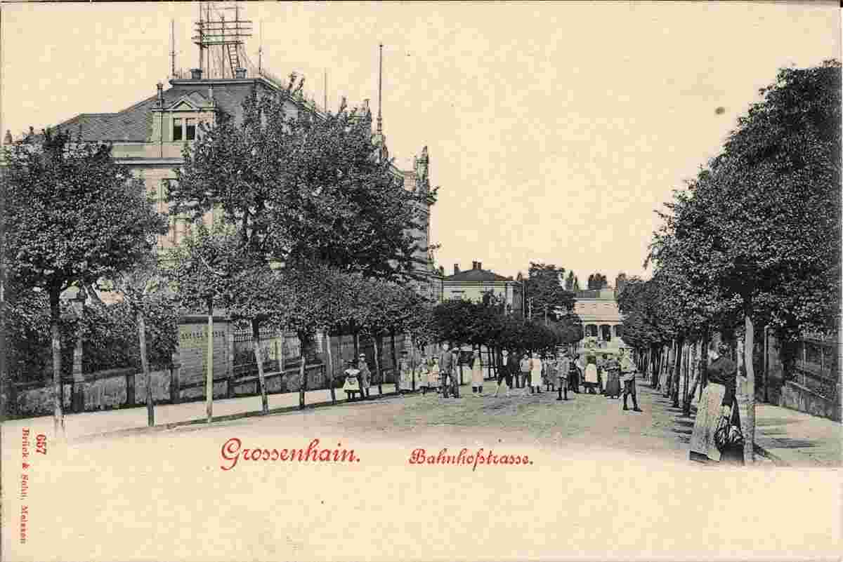 Großenhain. Bahnhofstraße, 1898