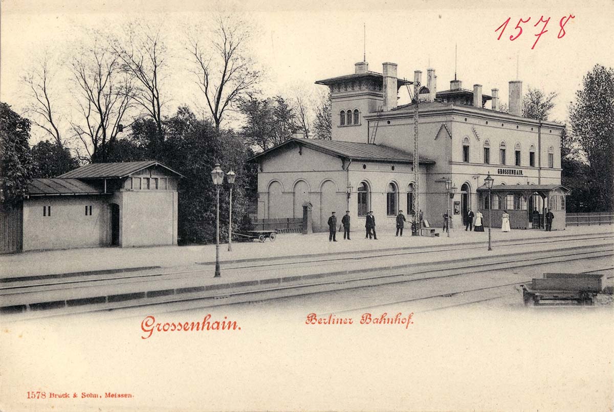 Großenhain. Berliner Bahnhof, 1901