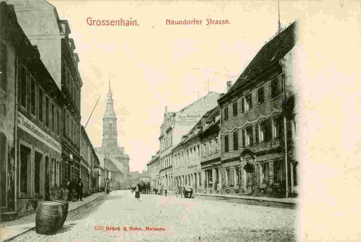 Großenhain. Naundorfer Straße, 1898