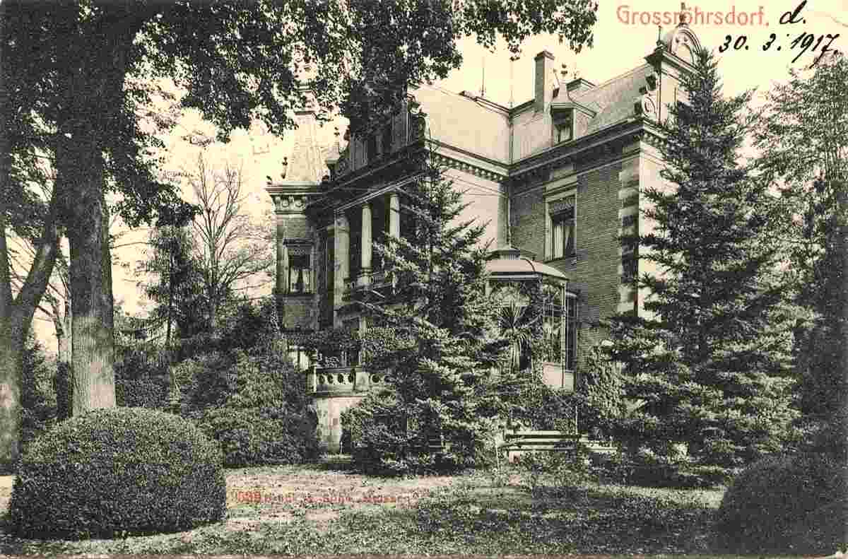 Großröhrsdorf. Gebäudeansicht, 1917