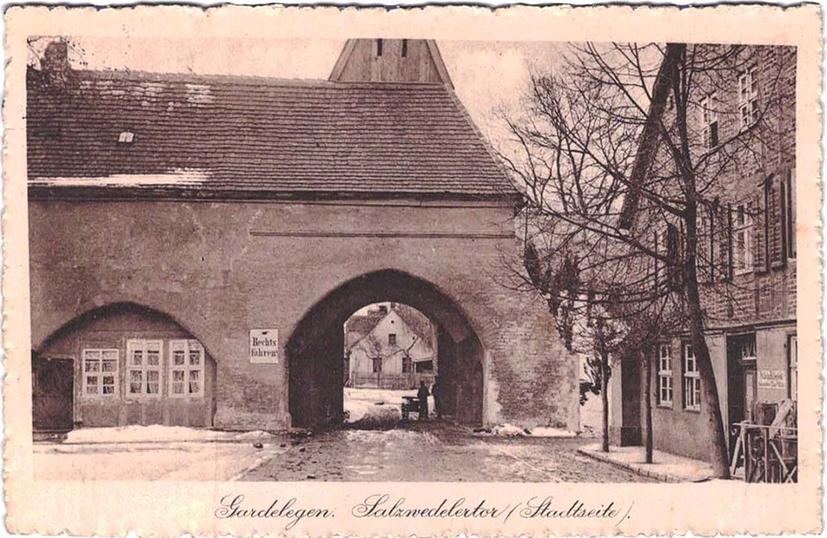 Gardelegen. Salzwedeler Tor, Stadtseite, 1912