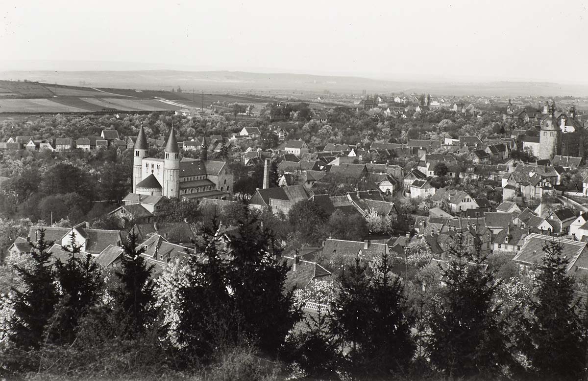 Gernrode (Harz). Blick auf Stadt, vor 1945