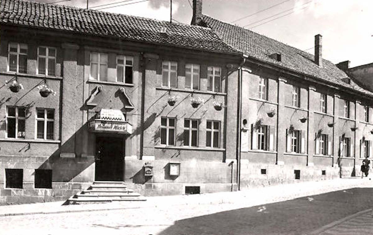 Gernrode (Harz). HO-Gaststätte 'Brauner Hirsch', um 1960