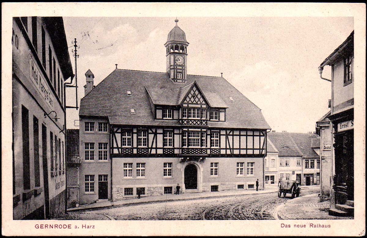 Gernrode (Harz). Neues Rathaus, 1915