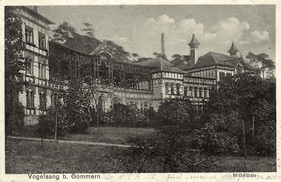 Gommern. Vogelsang bei Gommern, Mittelbau, 1931