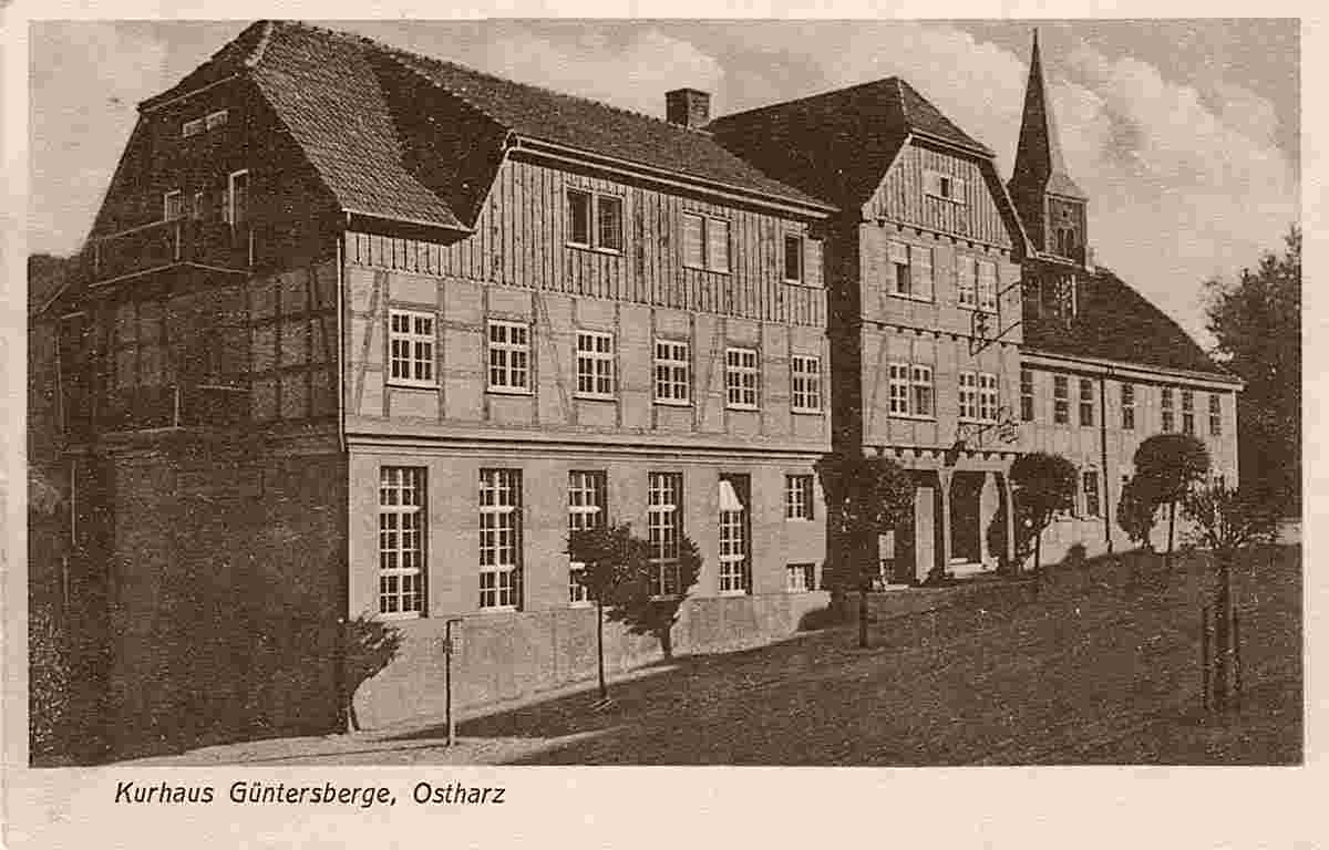 Güntersberge. Handwerker-Erholungsheim, Kurhaus Hotel Güntersberge