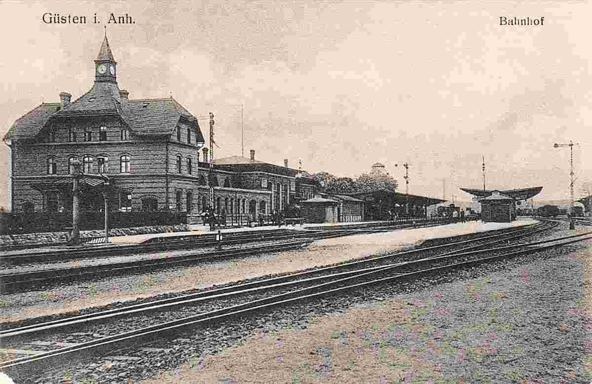 Güsten. Bahnhof, 1917
