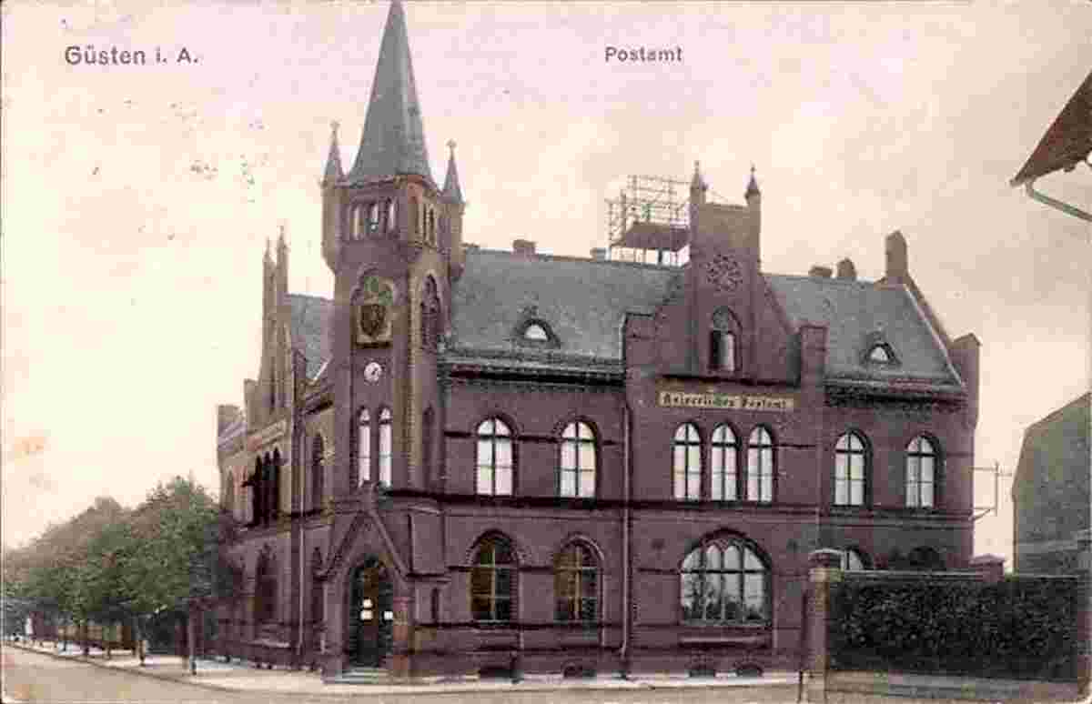 Güsten. Kaiserliches Postamt, 1918