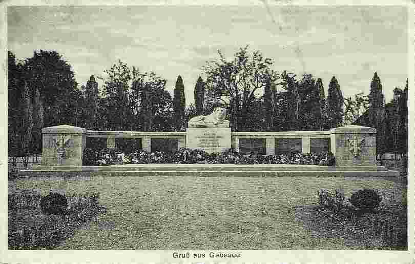 Gebesee. Kriegerdenkmal, 1930