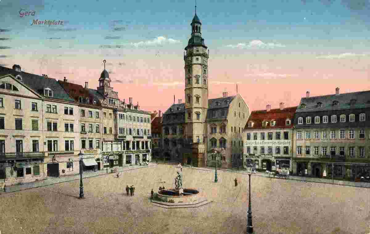 Gera. Marktplatz, 1917