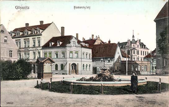 Gößnitz. Bismarckplatz