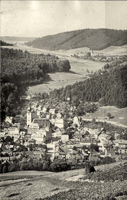 Gräfenthal mit Blick nach Großneundorf, 1961