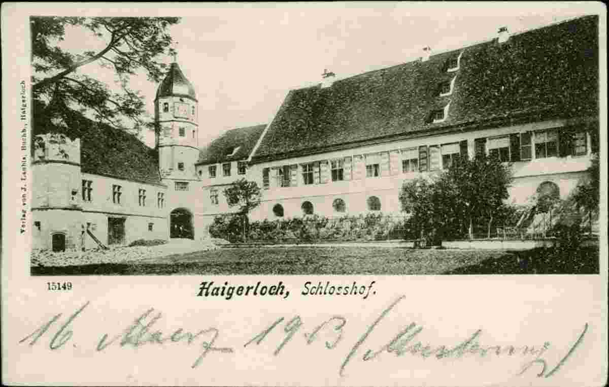 Haigerloch. Schlosshof, um 1900