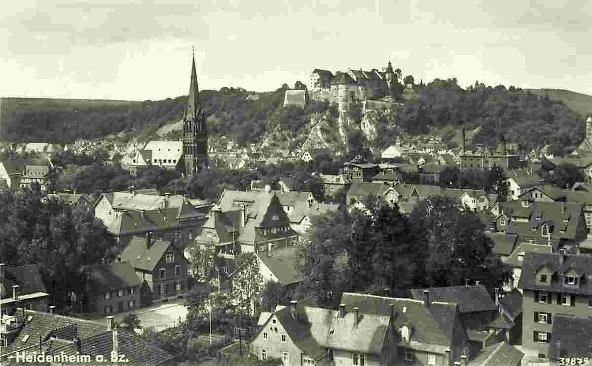 Heidenheim an der Brenz. Panorama von Stadt