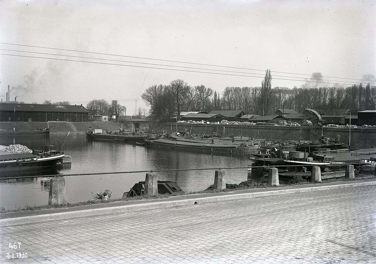 Heilbronn. Der Winterhafen, 1930