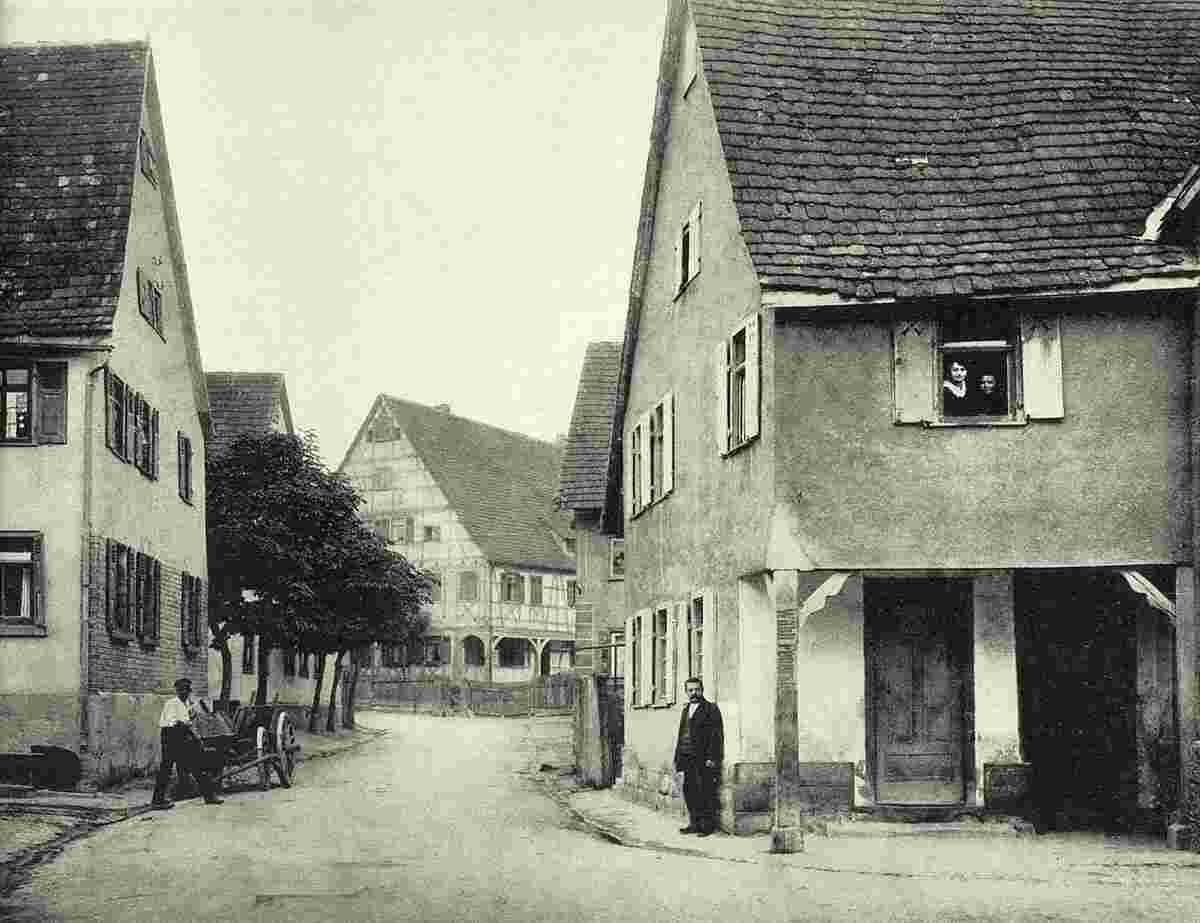 Heilbronn. Hummel-Stiefel-Hof in Böckingen, 1906