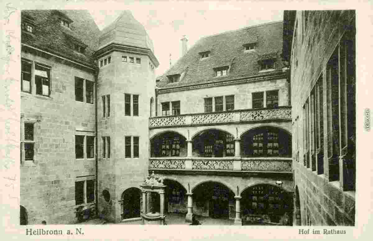 Heilbronn. Rathaushof, 1924