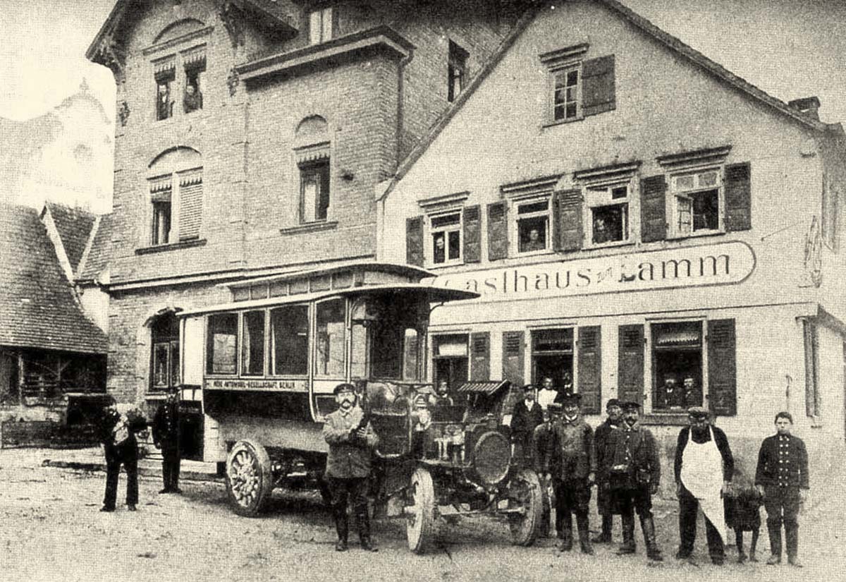 Heilbronn. Stedinger Straße, Gasthaus zum Lamm, 1906