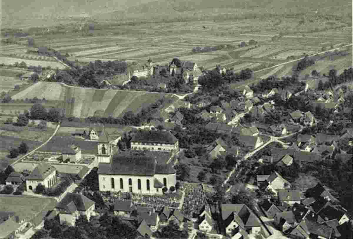 Heitersheim. Panorama der Stadt