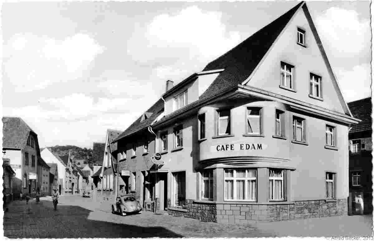 Hemsbach. Cafe 'Edam' um 1960