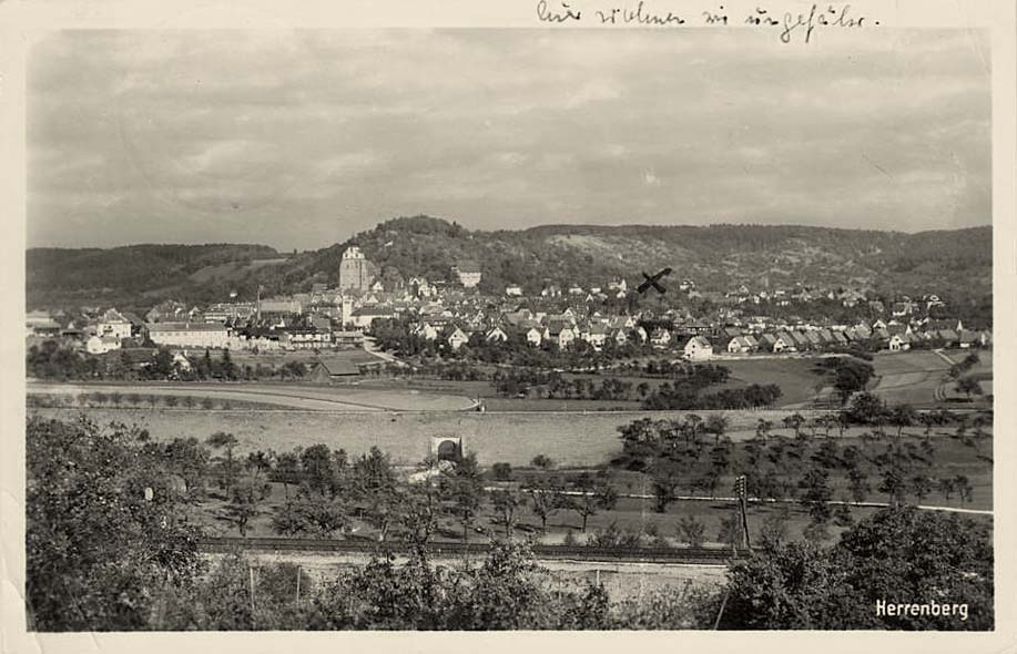 Herrenberg. Panorama der Stadt
