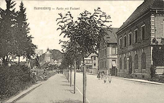 Herrenberg. Partie mit Postamt