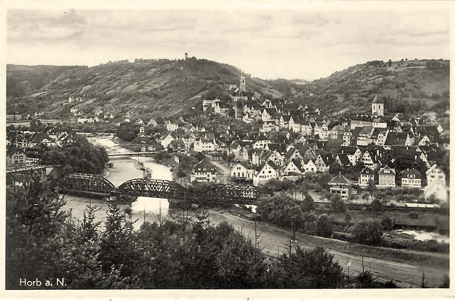 Horb am Neckar. Panorama der Stadt
